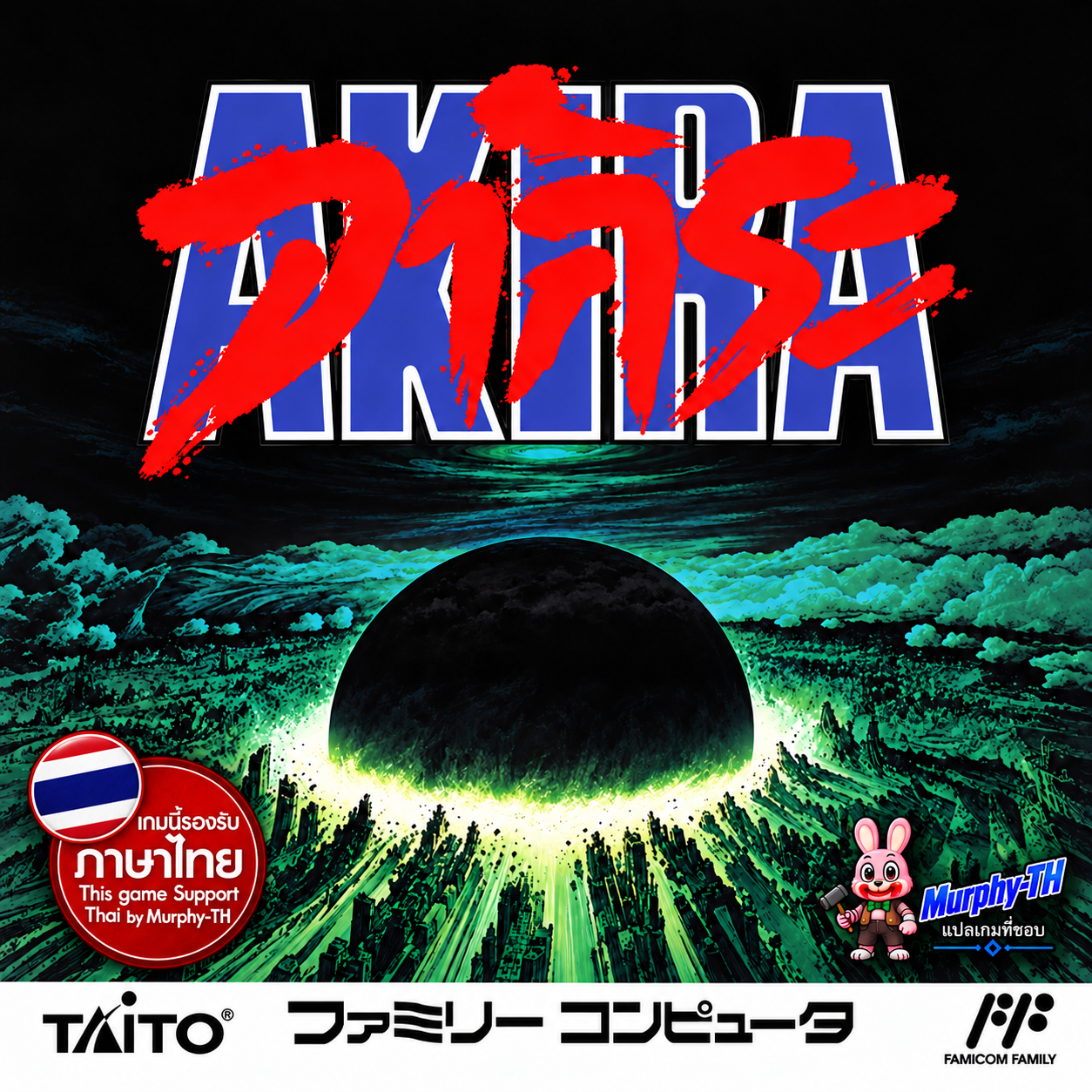 ปกเกม AKIRA Famicom ฉบับแปลไทย